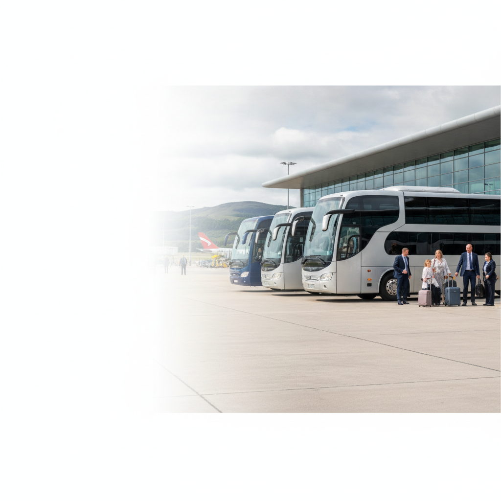 Group Types We Serve | Belfast — executive coach meeting a group at Belfast Airport